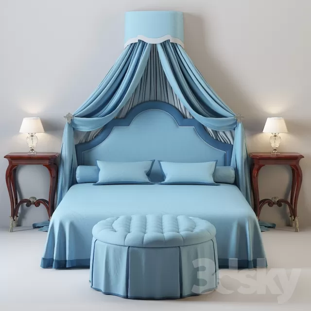 3DSKYFREE – FURNITURE - BED 3DS MAX MODELS