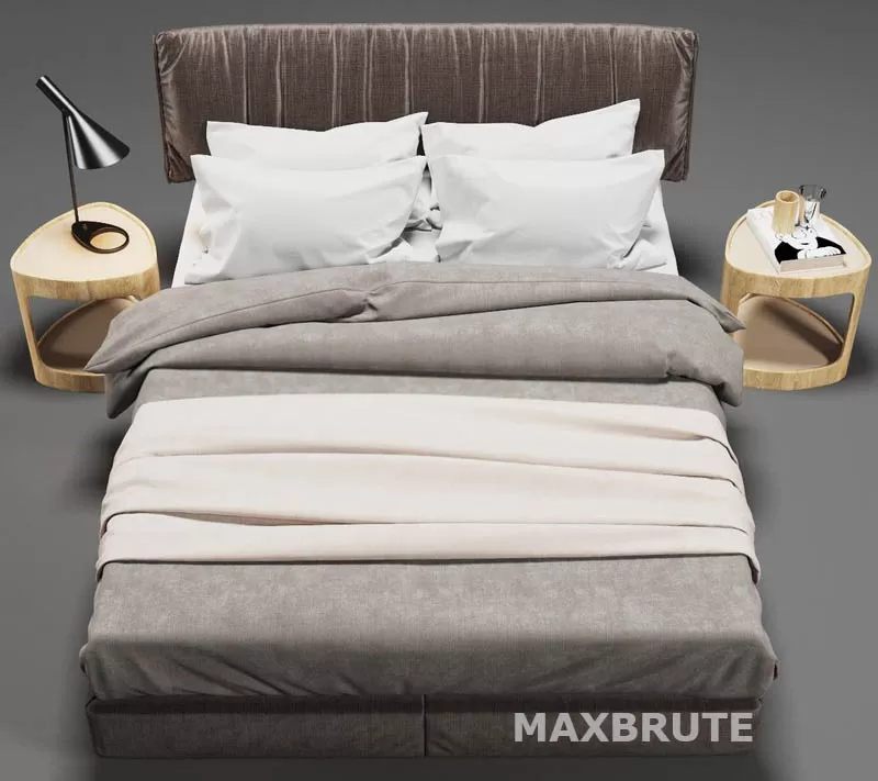 3DSKYFREE – FURNITURE - BED 3DS MAX MODELS