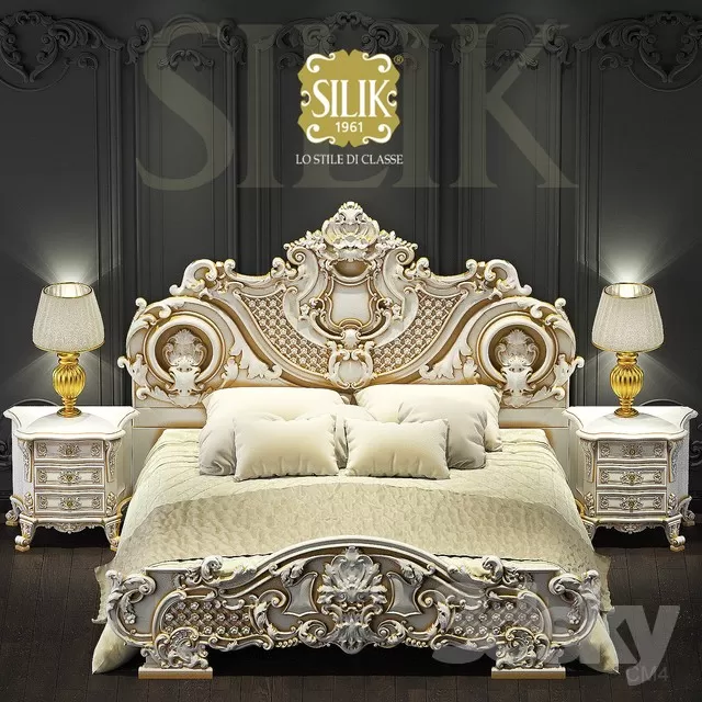 3DSKYFREE – FURNITURE - BED 3DS MAX MODELS