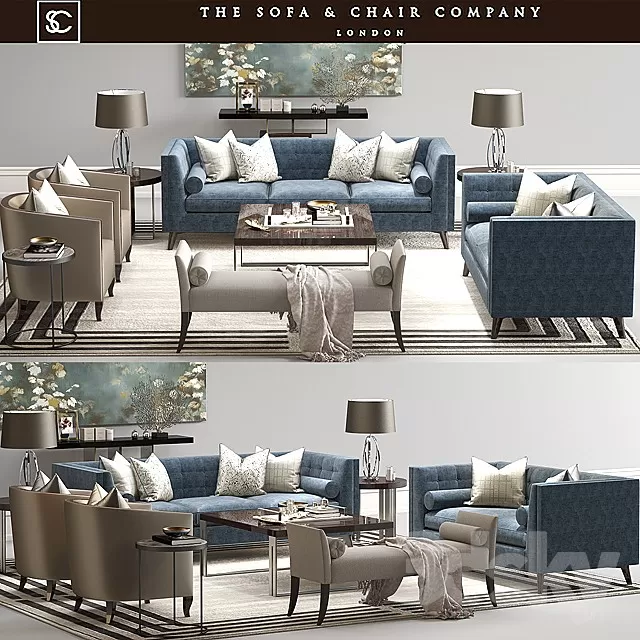 3DSKYFREE – FURNITURE - SOFA 3DS MAX MODELS