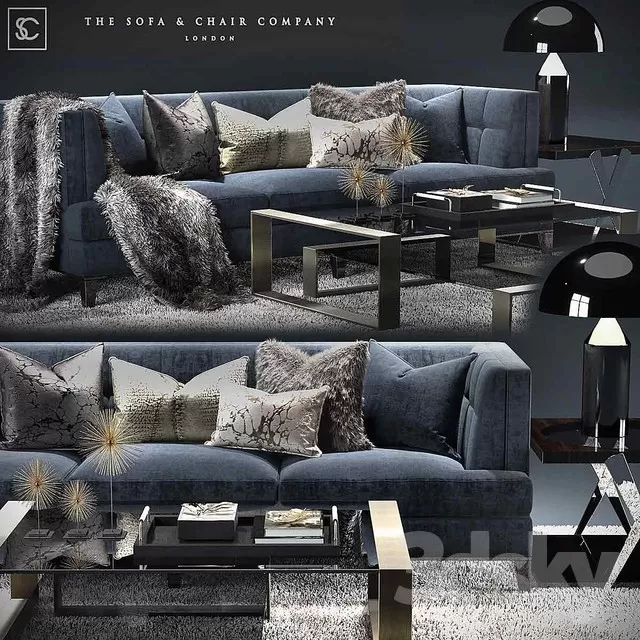 3DSKYFREE – FURNITURE - SOFA 3DS MAX MODELS