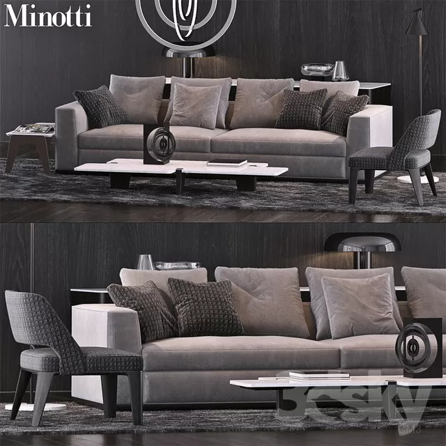 3DSKYFREE – FURNITURE - SOFA 3DS MAX MODELS
