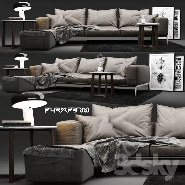 3DSKYFREE – FURNITURE - SOFA 3DS MAX MODELS