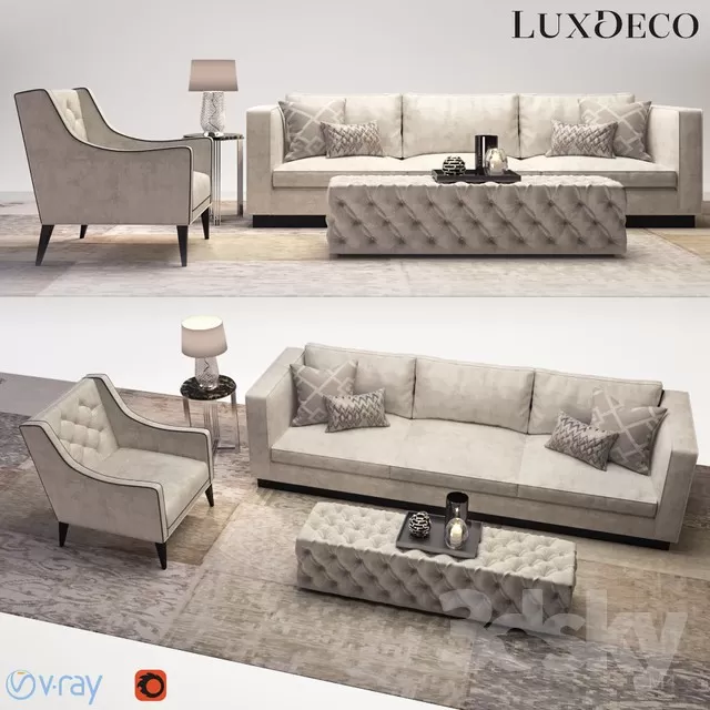 3DSKYFREE – FURNITURE - SOFA 3DS MAX MODELS