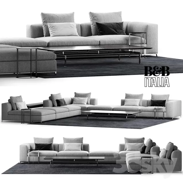 3DSKYFREE – FURNITURE - SOFA 3DS MAX MODELS