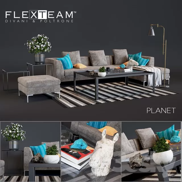 3DSKYFREE – FURNITURE - SOFA 3DS MAX MODELS