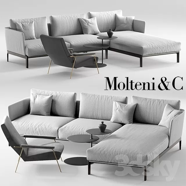 3DSKYFREE – FURNITURE - SOFA 3DS MAX MODELS