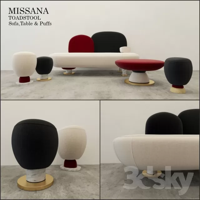 3DSKYFREE – FURNITURE - SOFA 3DS MAX MODELS