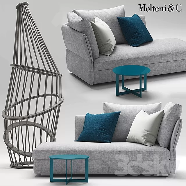 3DSKYFREE – FURNITURE - SOFA 3DS MAX MODELS