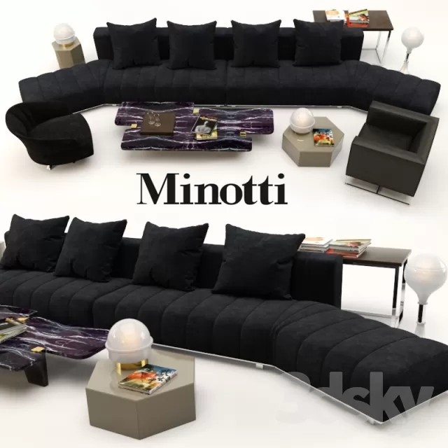 3DSKYFREE – FURNITURE - SOFA 3DS MAX MODELS