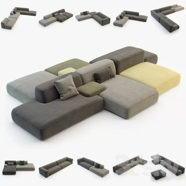 3DSKYFREE – FURNITURE - SOFA 3DS MAX MODELS