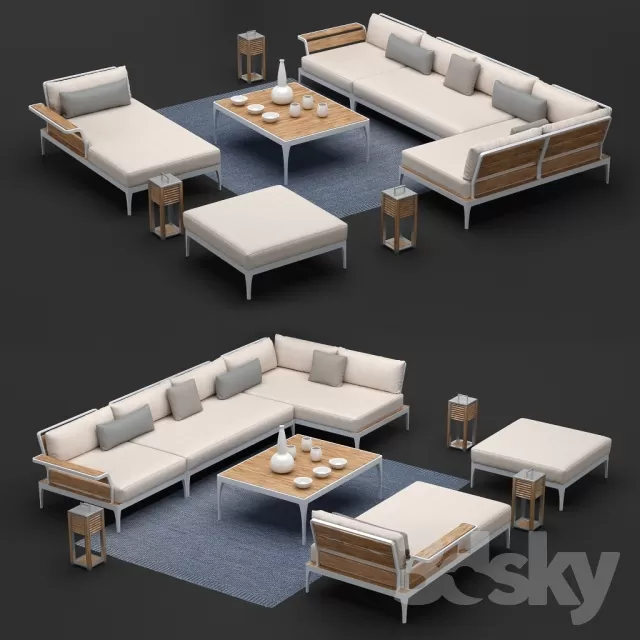 3DSKYFREE – FURNITURE - SOFA 3DS MAX MODELS