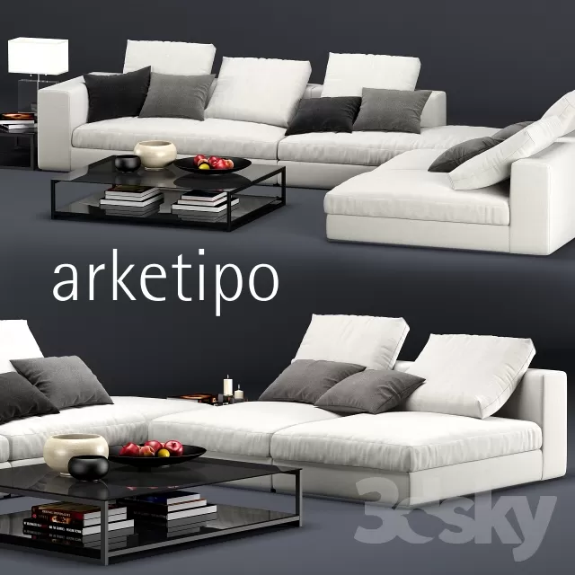 3DSKYFREE – FURNITURE - SOFA 3DS MAX MODELS