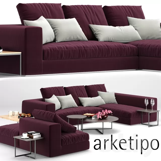 3DSKYFREE – FURNITURE - SOFA 3DS MAX MODELS