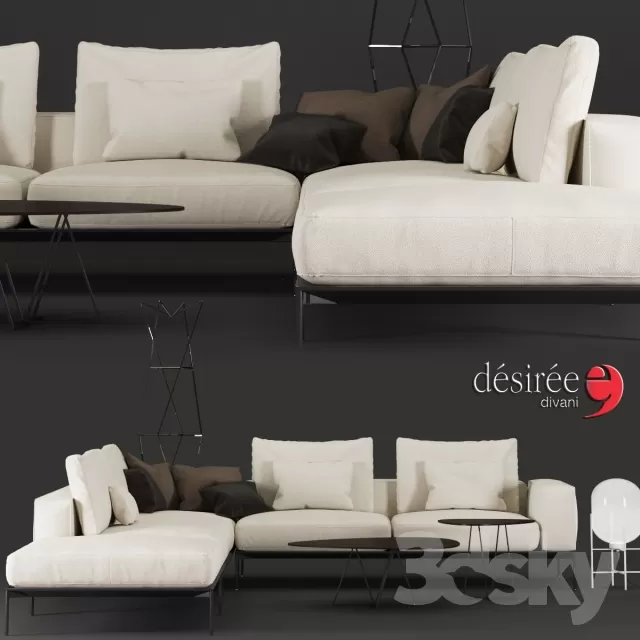 3DSKYFREE – FURNITURE - SOFA 3DS MAX MODELS