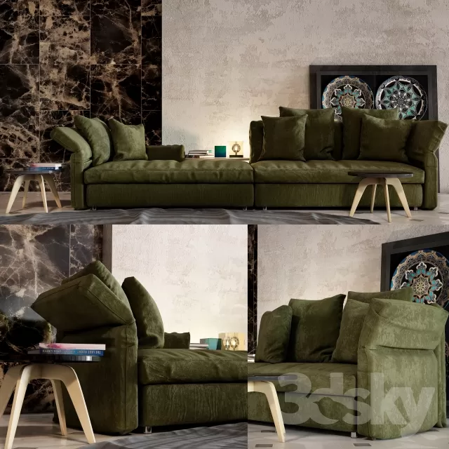 3DSKYFREE – FURNITURE - SOFA 3DS MAX MODELS