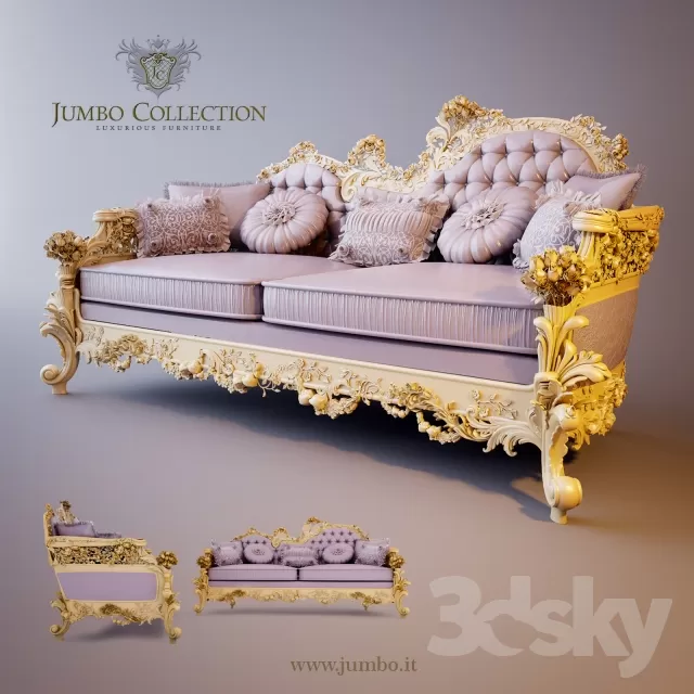 3DSKYFREE – FURNITURE - SOFA 3DS MAX MODELS