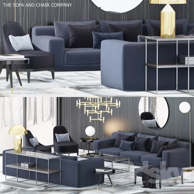 3DSKYFREE – FURNITURE - SOFA 3DS MAX MODELS