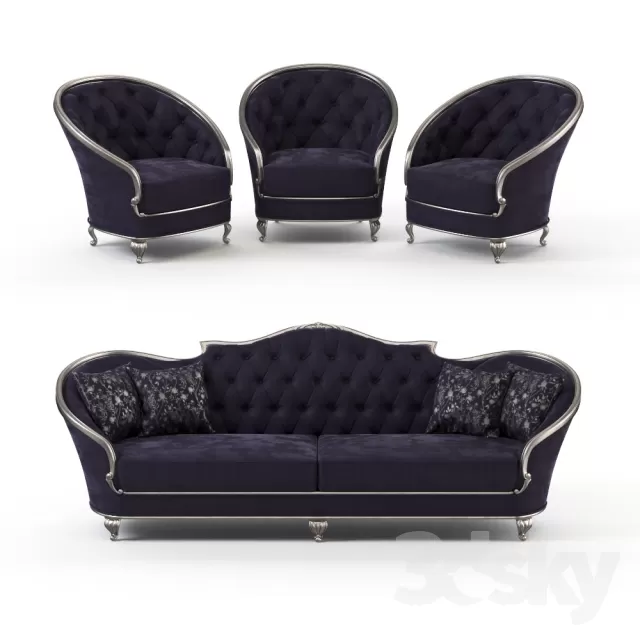 3DSKYFREE – FURNITURE - SOFA 3DS MAX MODELS