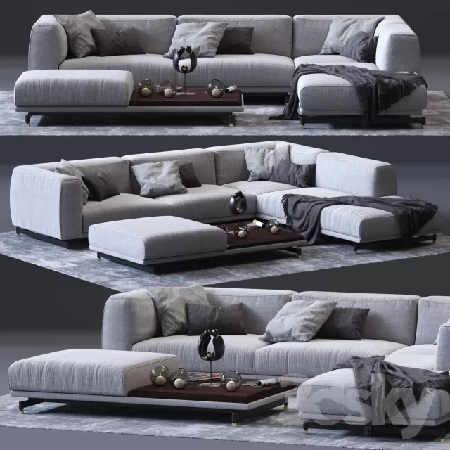 3DSKYFREE – FURNITURE - SOFA 3DS MAX MODELS