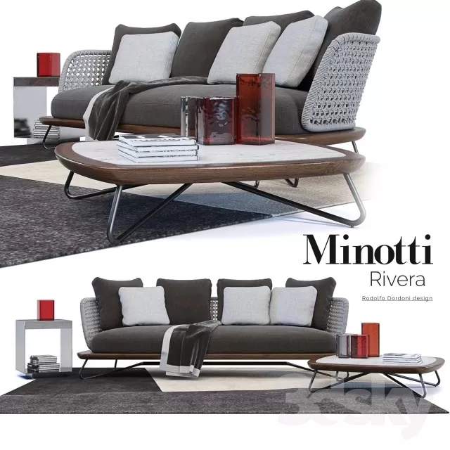 3DSKYFREE – FURNITURE - SOFA 3DS MAX MODELS