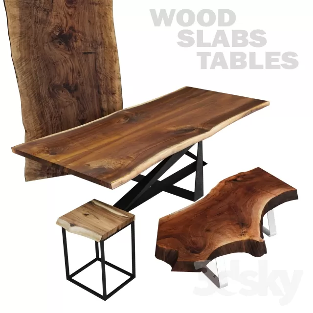 3DSKYFREE – FURNITURE - TABLE 3DS MAX MODELS