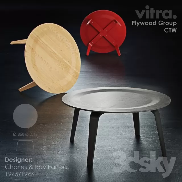 3DSKYFREE – FURNITURE - TABLE 3DS MAX MODELS