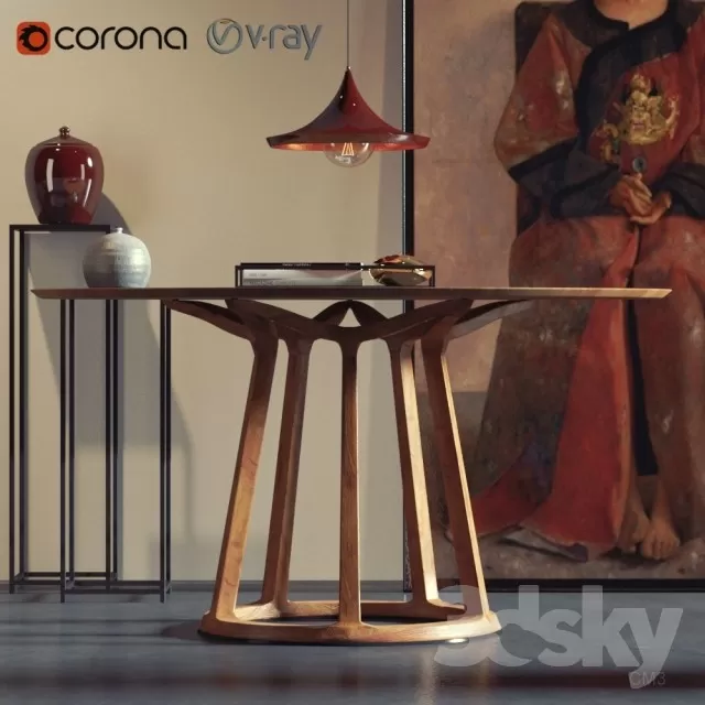 3DSKYFREE – FURNITURE - TABLE 3DS MAX MODELS