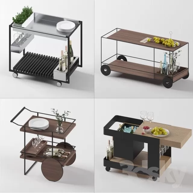 3DSKYFREE – FURNITURE - TABLE 3DS MAX MODELS