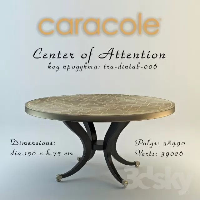 3DSKYFREE – FURNITURE - TABLE 3DS MAX MODELS