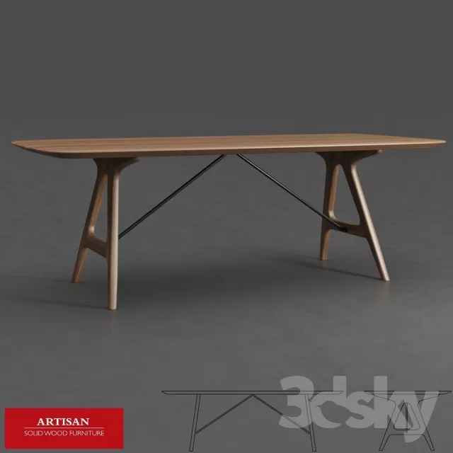 3DSKYFREE – FURNITURE - TABLE 3DS MAX MODELS