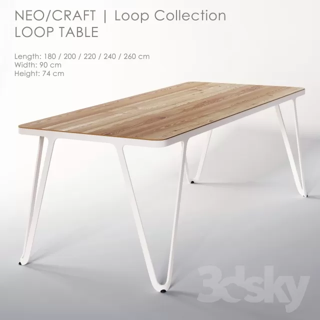 3DSKYFREE – FURNITURE - TABLE 3DS MAX MODELS