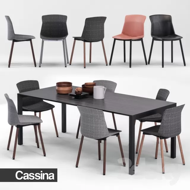 FURNITURE – TABLE AND CHAIRS 3D MODELS – 147