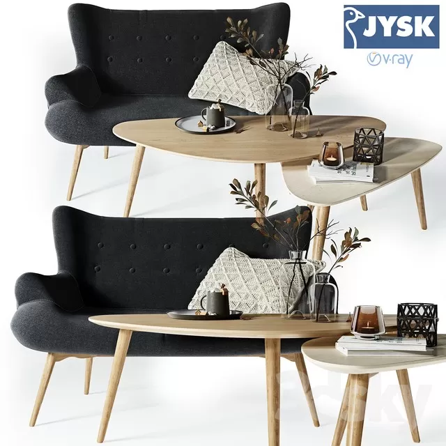 3DSKYFREE – FURNITURE - TABLE AND CHAIR SETS 3DS MAX MODELS