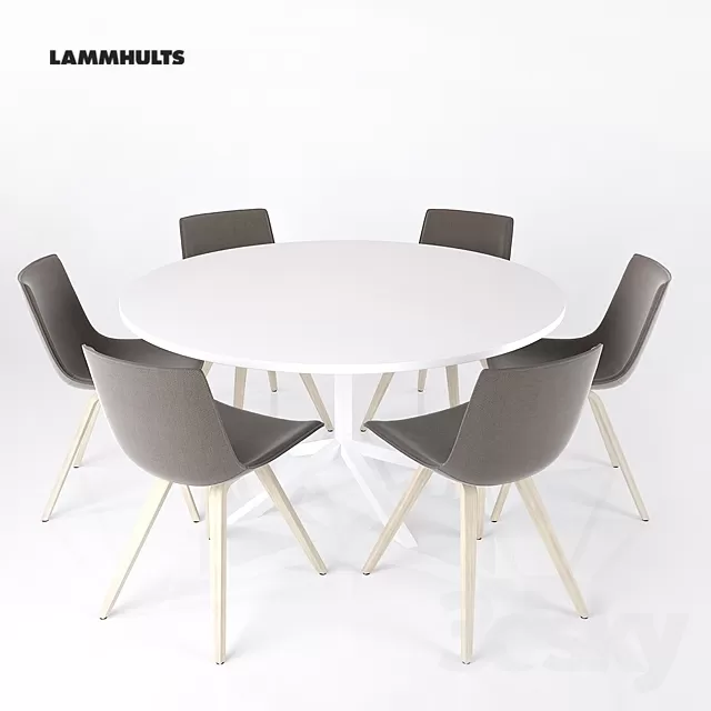 3DSKYFREE – FURNITURE - TABLE AND CHAIR SETS 3DS MAX MODELS