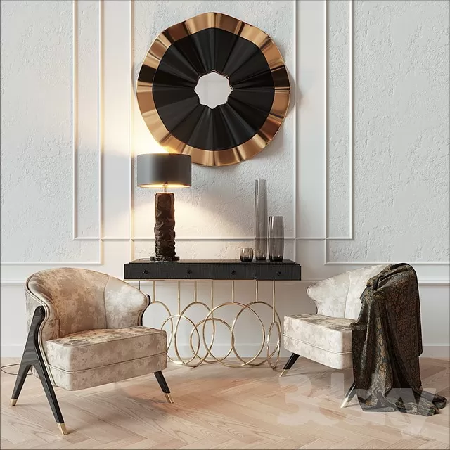 3DSKYFREE – FURNITURE - TABLE AND CHAIR SETS 3DS MAX MODELS