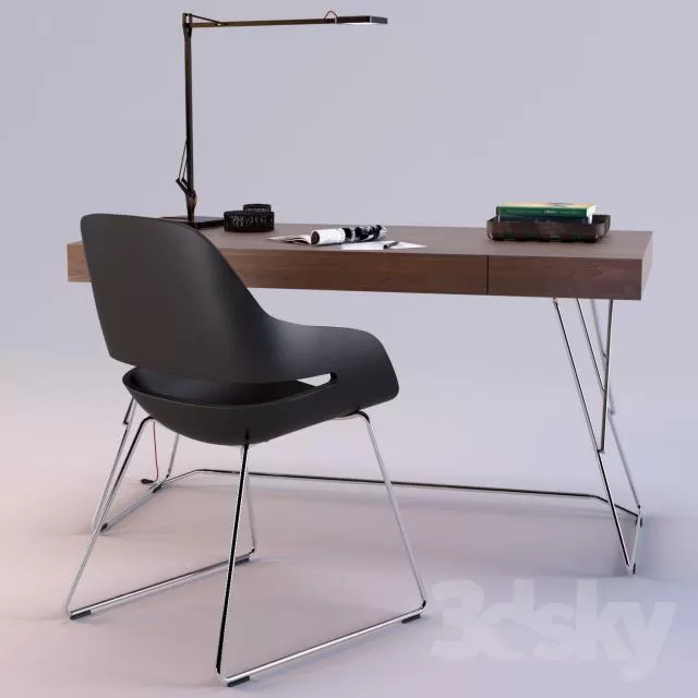 FURNITURE - TABLE AND CHAIR SETS 3D MODELS