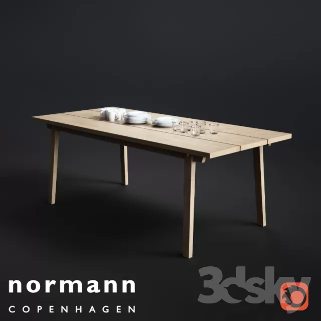 3DSKYFREE – FURNITURE - TABLE AND CHAIR SETS 3DS MAX MODELS