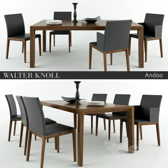 3DSKYFREE – FURNITURE - TABLE AND CHAIR SETS 3DS MAX MODELS
