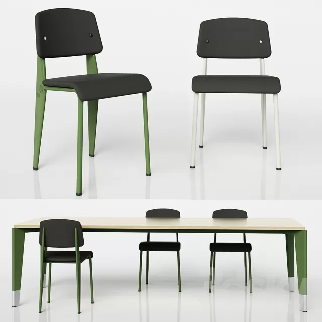 FURNITURE – TABLE AND CHAIRS 3D MODELS – 291