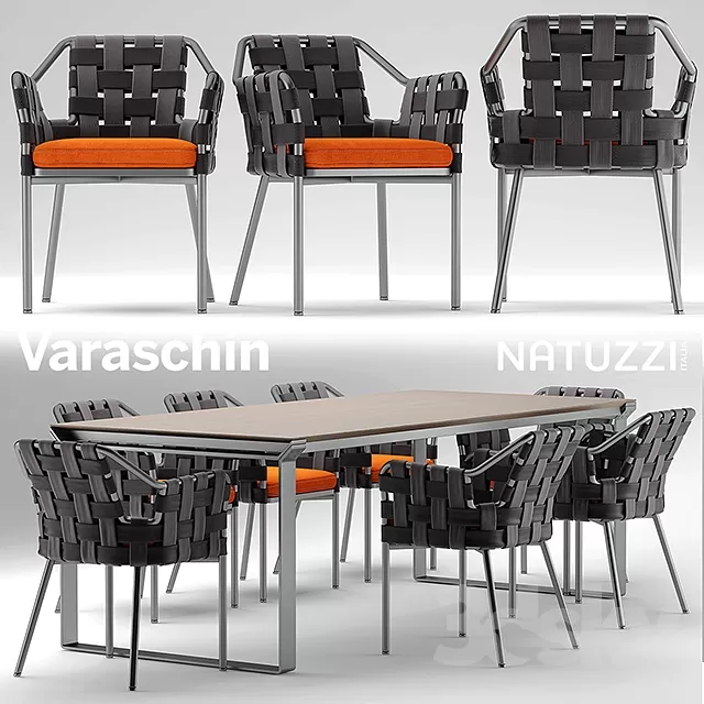 FURNITURE - TABLE AND CHAIR SETS 3D MODELS