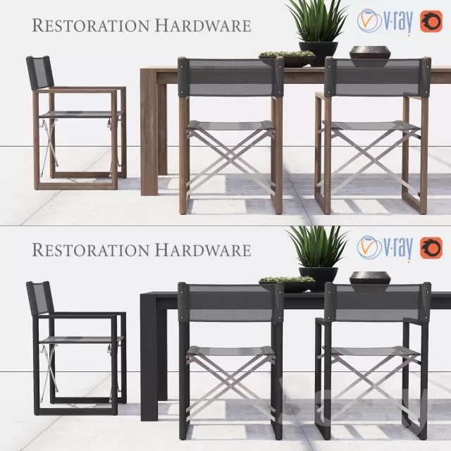 FURNITURE - TABLE AND CHAIR SETS 3D MODELS