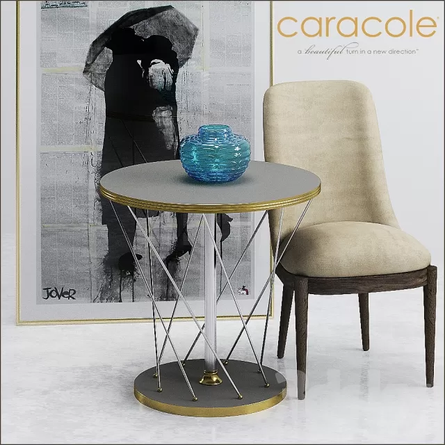 FURNITURE – TABLE AND CHAIRS 3D MODELS – 340