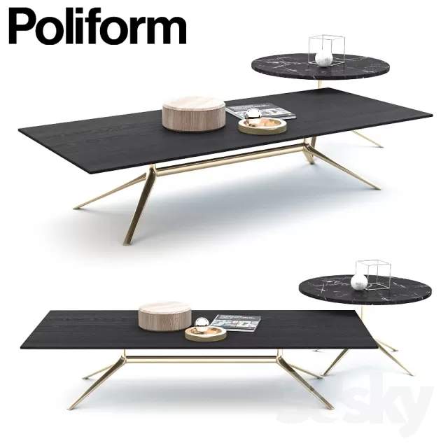 FURNITURE – TABLE AND CHAIRS 3D MODELS – 341