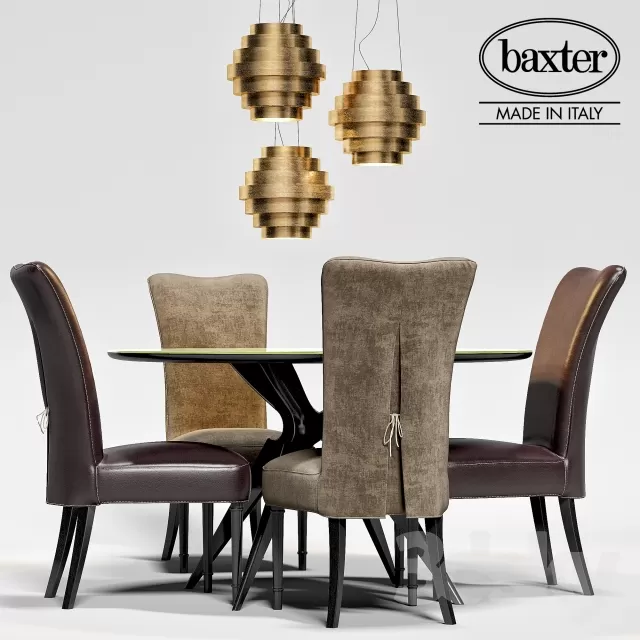 FURNITURE - TABLE AND CHAIR SETS 3D MODELS