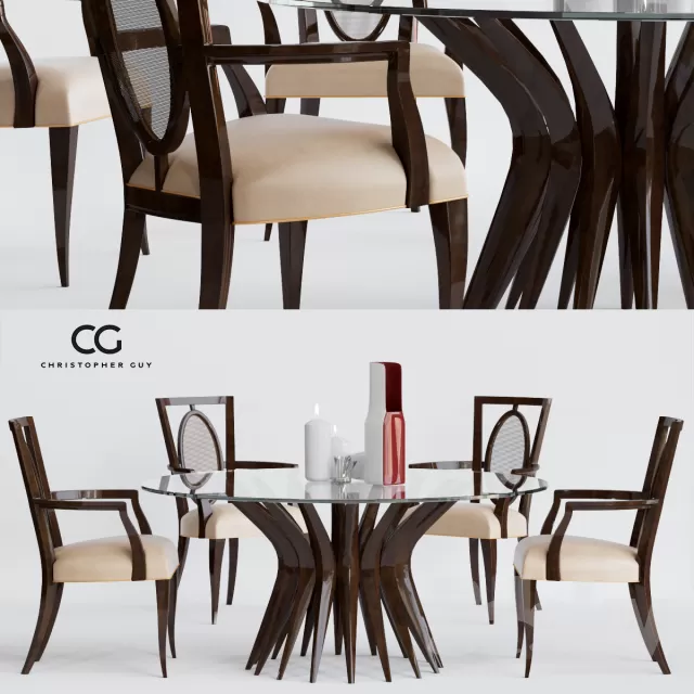 FURNITURE - TABLE AND CHAIR SETS 3D MODELS