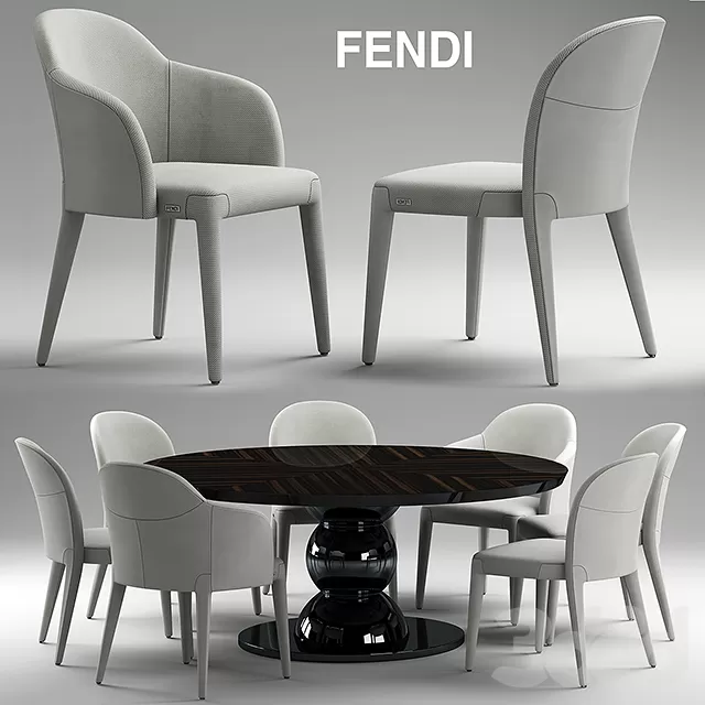 3DSKYFREE – FURNITURE - TABLE AND CHAIR SETS 3DS MAX MODELS