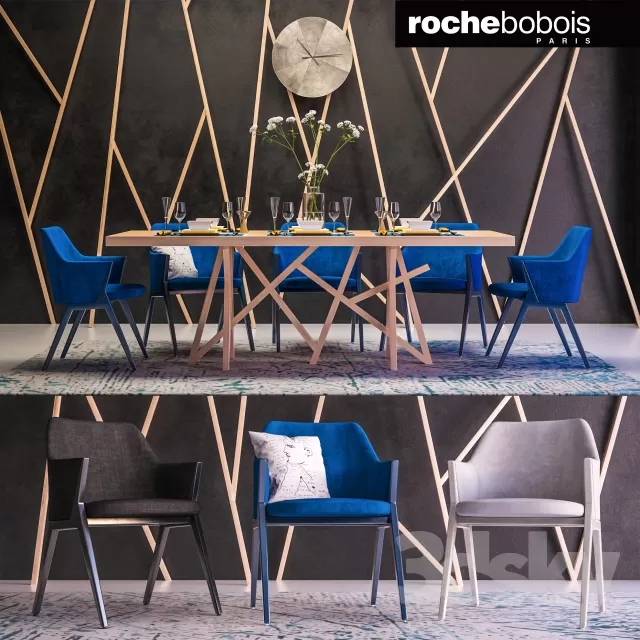 FURNITURE – TABLE AND CHAIRS 3D MODELS – 440