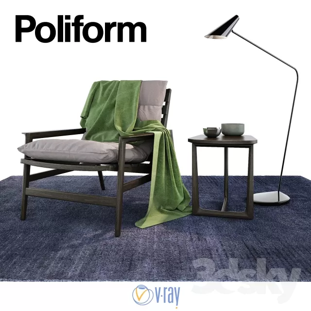 3DSKYFREE – FURNITURE - TABLE AND CHAIR SETS 3DS MAX MODELS