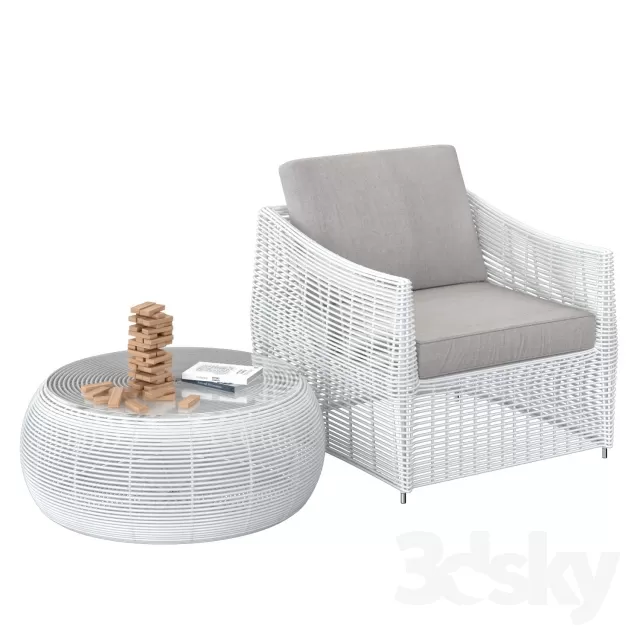 FURNITURE – TABLE AND CHAIRS 3D MODELS – 512